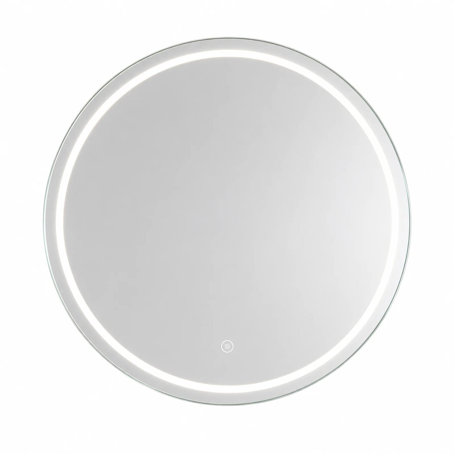 Round Bathroom Mirror with 3 Color Temperature Settings，Diameter 60 cm