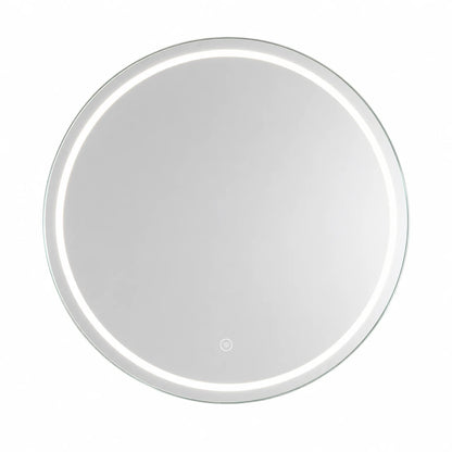 Round Bathroom Mirror with 3 Color Temperature Settings，Diameter 60 cm