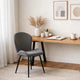 Gray Upholstered Dining Chairs (Set of 2)