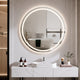 Round Bathroom Mirror with 3 Color Temperature Settings，Diameter 60 cm