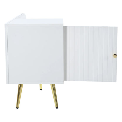Modern White Shoe Storage Bench with Seat, Backrest & Storage