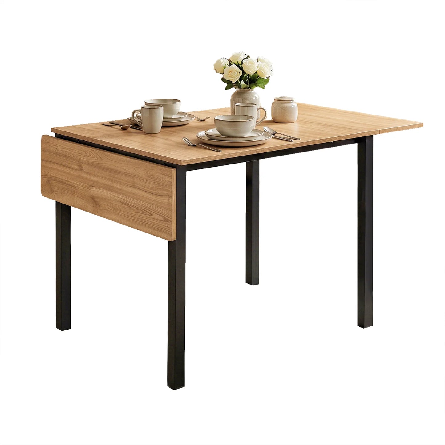 Folding kitchen table for 2–4 people Holzfarbe