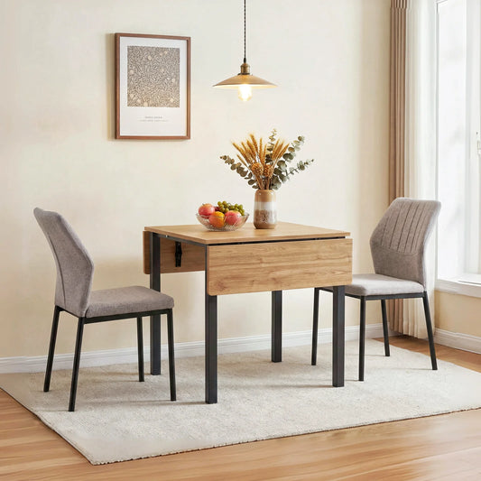 Folding kitchen table for 2–4 people wood tone