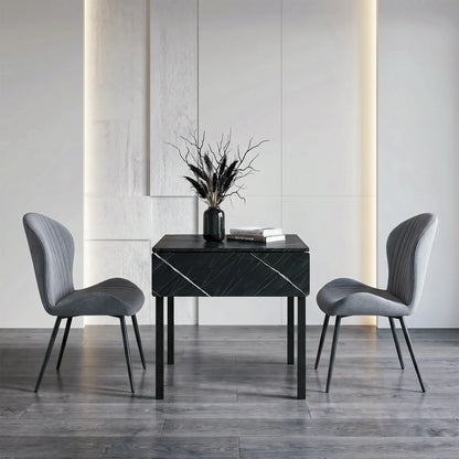 Folding kitchen table for 2–4 people Black
