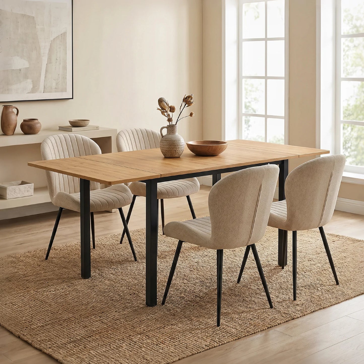 Folding kitchen table for 2–4 people Holzfarbe