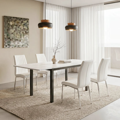 Folding kitchen table for 2–4 people White