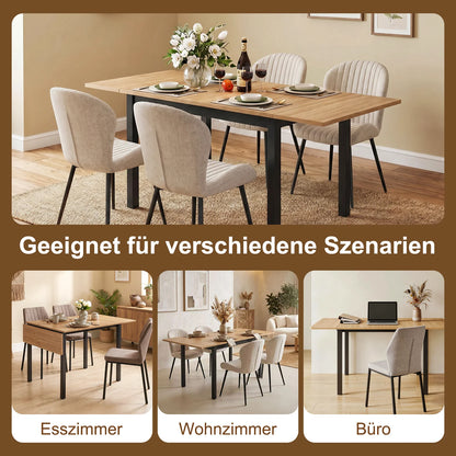 Folding kitchen table for 2–4 people Holzfarbe