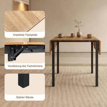 Folding kitchen table for 2–4 people Holzfarbe