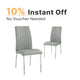Gray Faux Leather Dining Chairs (Set of 2)