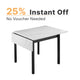 Folding kitchen table for 2–4 people White