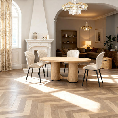 Dining Chairs Set of 2, Modern Dining Room Chairs Comfy Backrest Thick Upholstered Kitchen Chairs with Metal Legs,Beige.