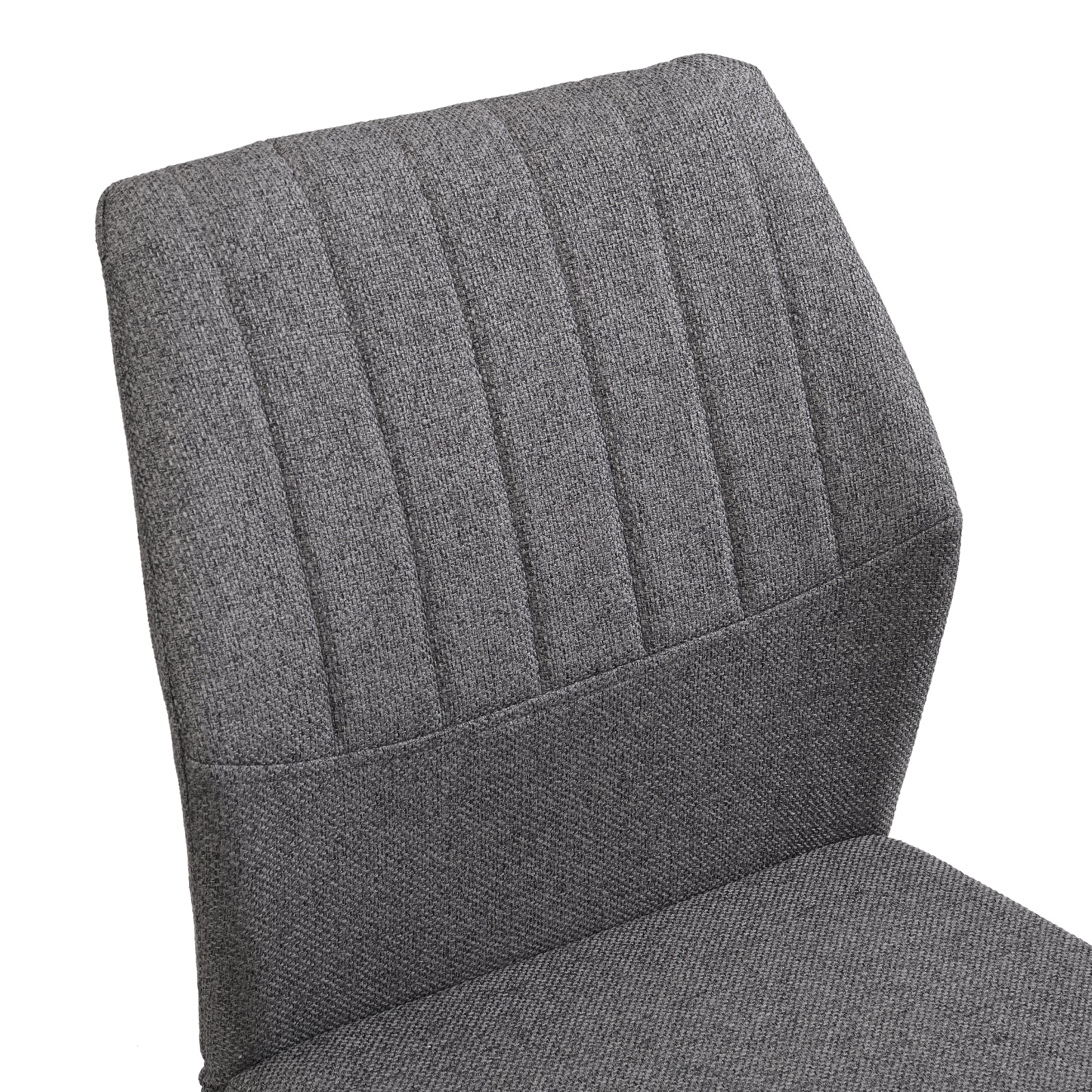 Ergonomic desk chair with contoured backrest and stable metal legs.
Durable dining chair with 150kg weight capacity and rust-resistant frame.