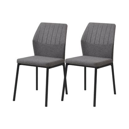 Ergonomic desk chair with contoured backrest and stable metal legs.
Durable dining chair with 150kg weight capacity and rust-resistant frame.