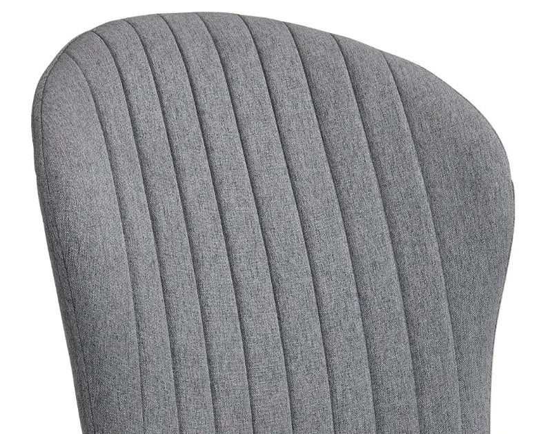 Dining Chairs Set of 2, Modern Dining Room Chairs Comfy Backrest Thick Upholstered Kitchen Chairs with Metal Legs,Gray.