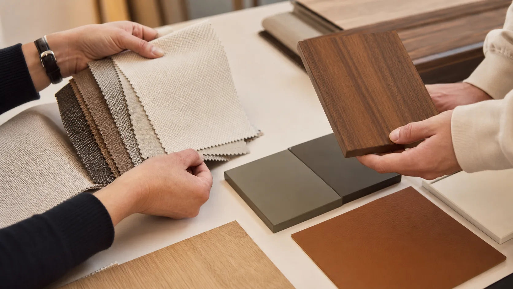 Furniture material customization